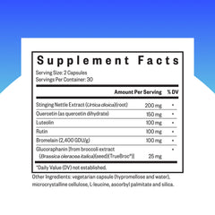 Seeking Health HistaminX flavonoids bottle highlights antioxidant blend for immune support