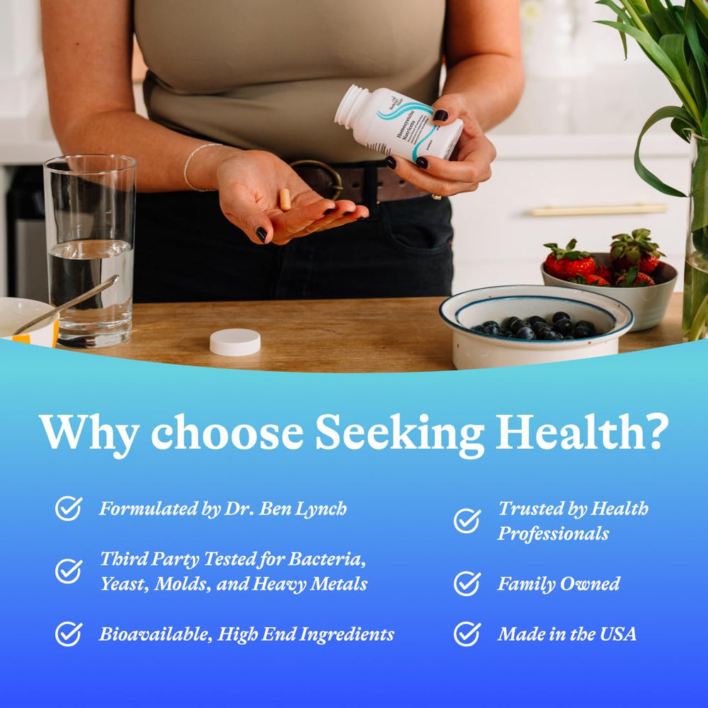 Capsules in hand next to bottle for easy daily intake.