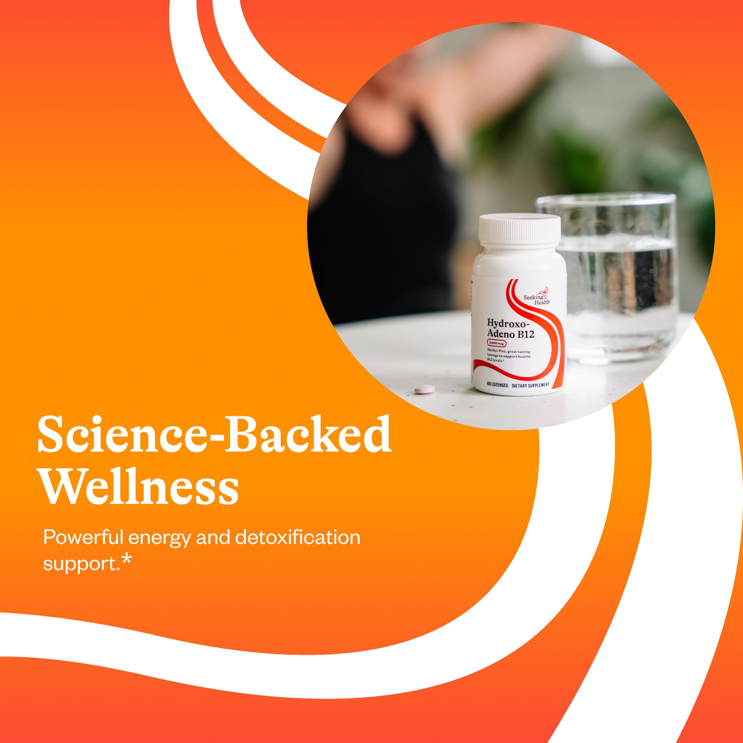Seeking Health Hydroxo-Adeno B12 packaging reveals allergen-free formula.