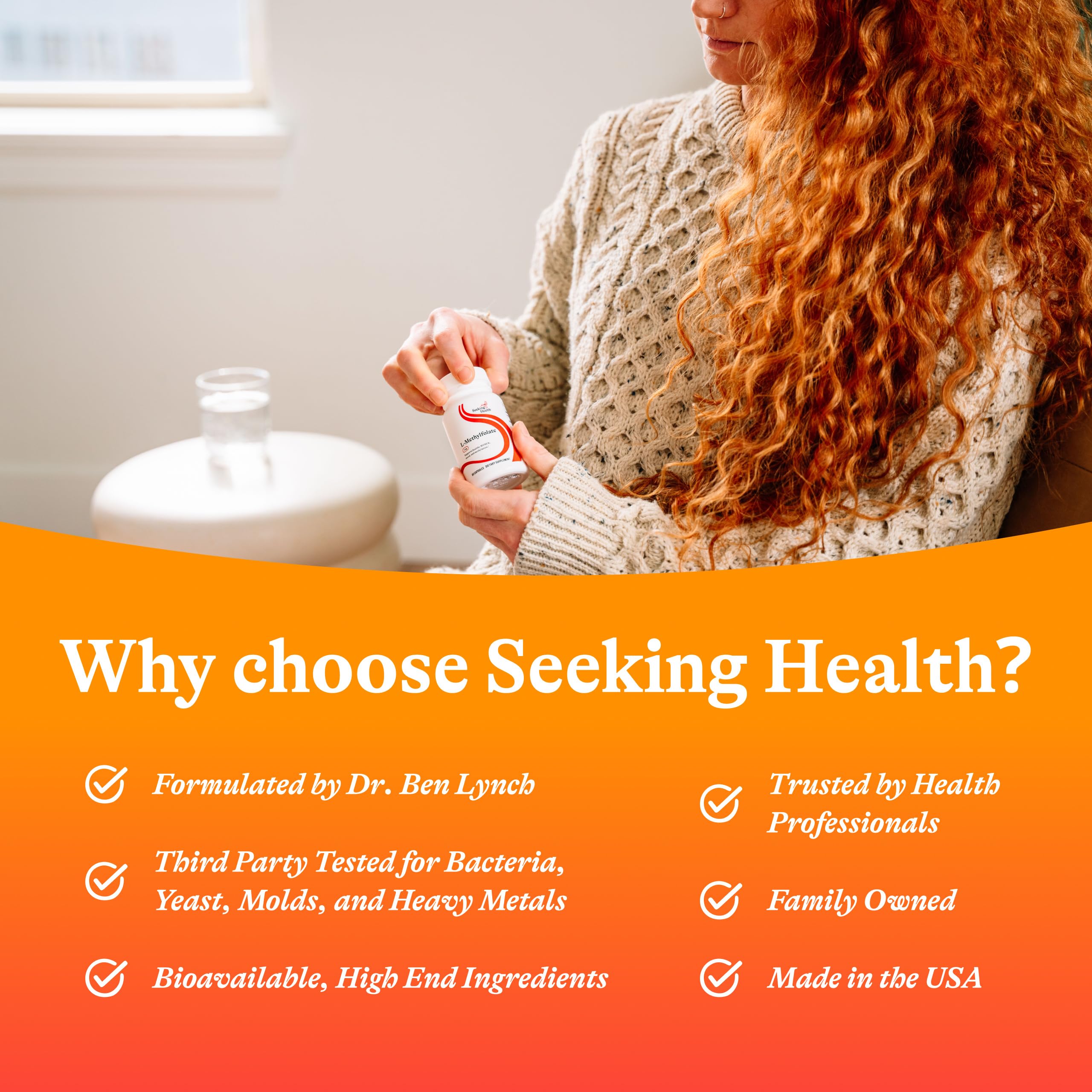 Seeking Health L-Methylfolate 1mg dosage information for daily use