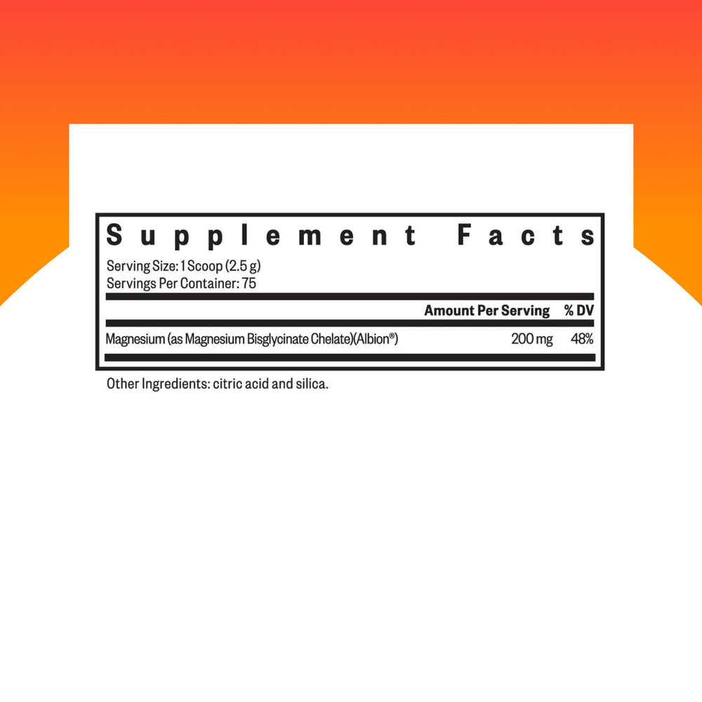 Scoop of Seeking Health Magnesium Glycinate Powder for easy portion control