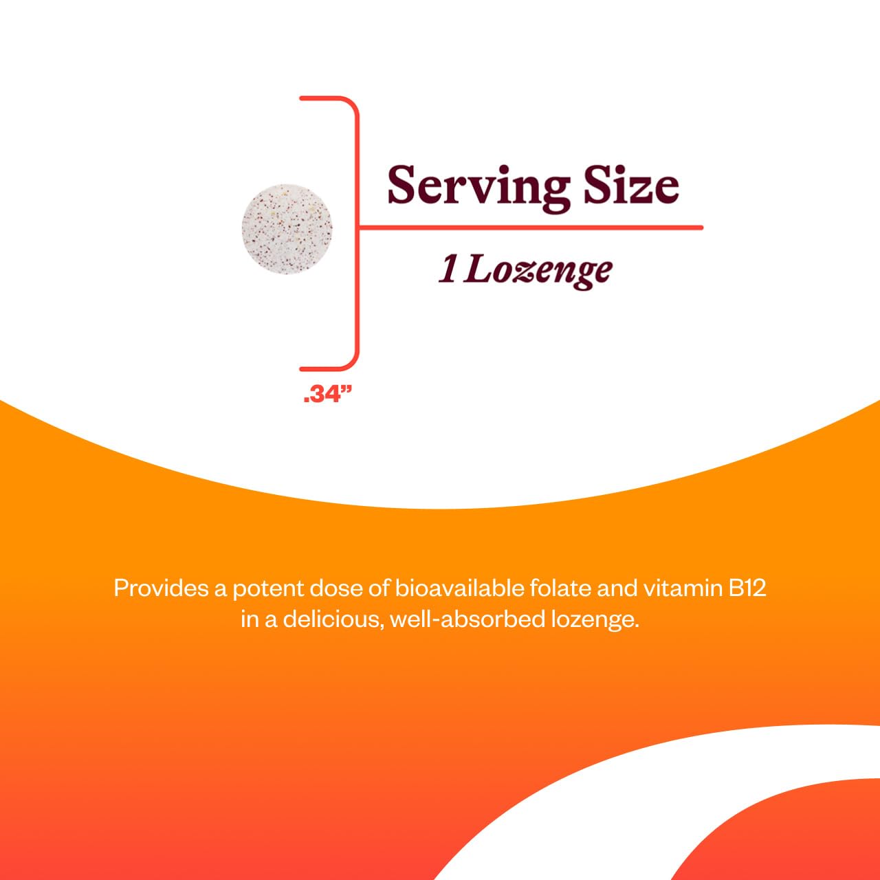 Seeking Health Methyl B12 lozenge label details vitamin B12 forms and folate content.