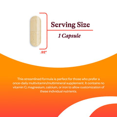 Seeking Health Multivitamin One bottle label detail emphasizing zinc and B12.
