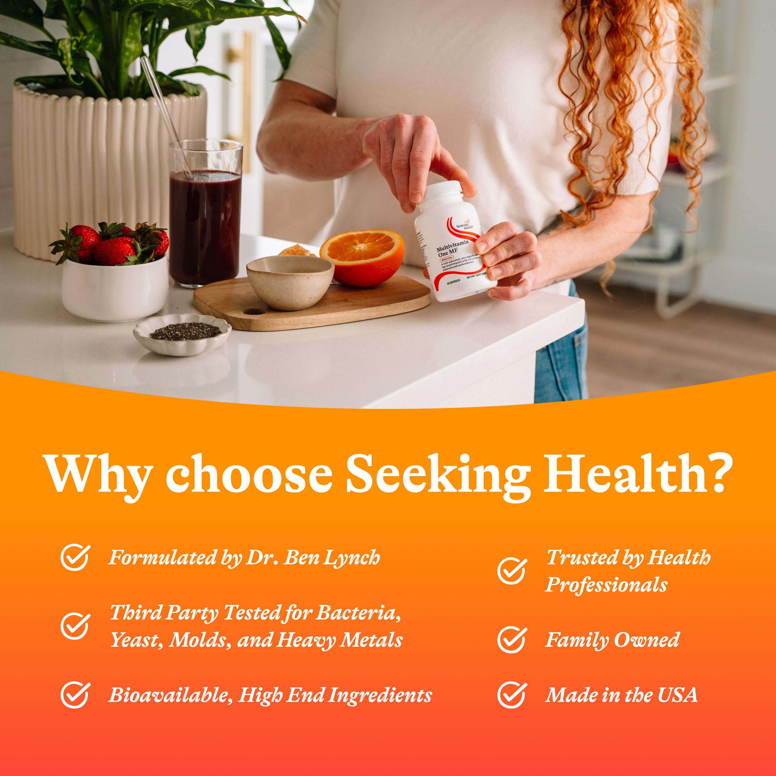 Seeking Health allergen-free multivitamin One MF for sensitive diets
