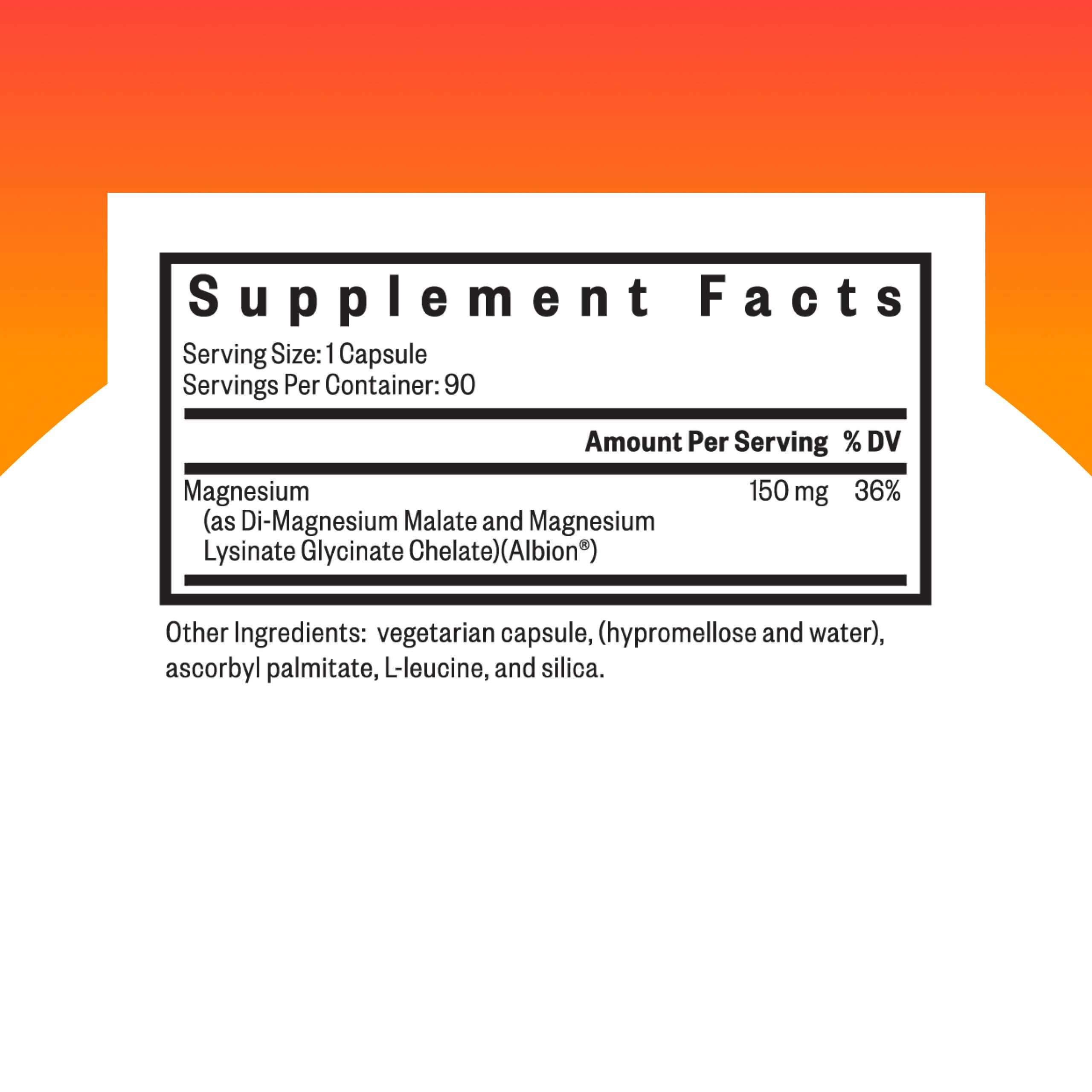 Seeking Health Optimal Magnesium capsules for convenient dosing and potential energy support.