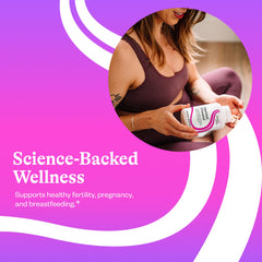 Seeking Health Optimal Prenatal label closeup detailing ingredient highlights for prenatal nutrition
