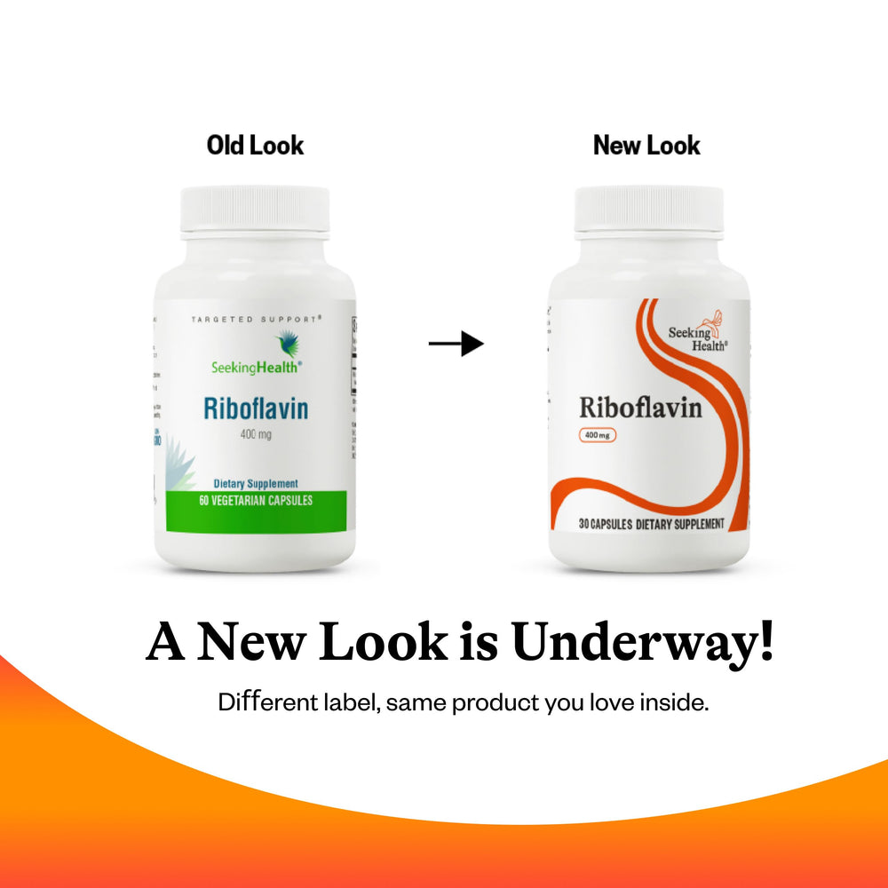 Seeking Health Riboflavin allergen-free icon communicates safety from major allergens.