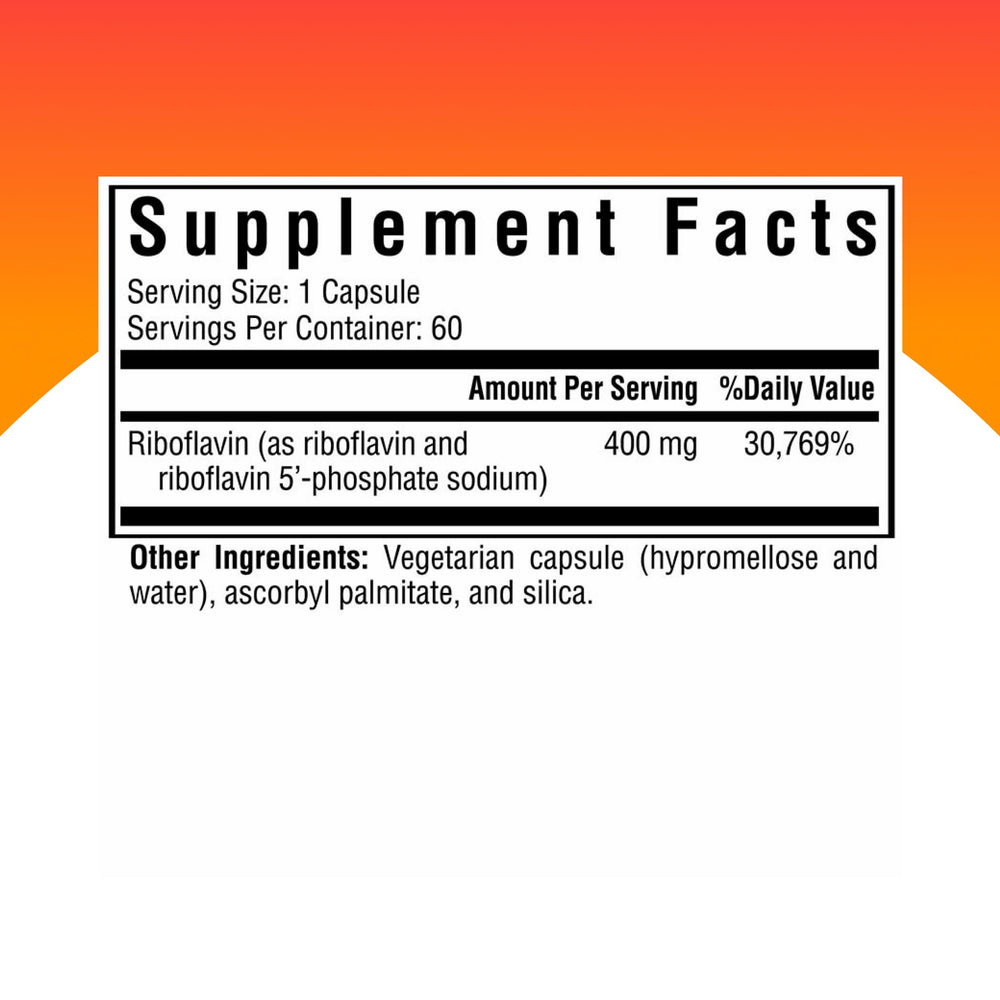 Seeking Health Riboflavin capsules shown for easy daily supplementation.