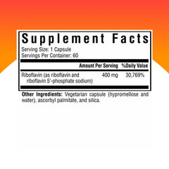 Seeking Health Riboflavin capsules shown for easy daily supplementation.