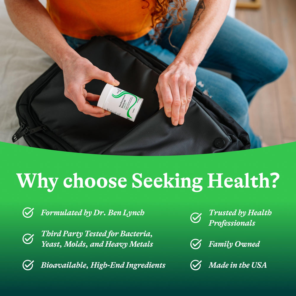 Seeking Health Saccharomyces boulardii gluten-free and dairy-free formula.