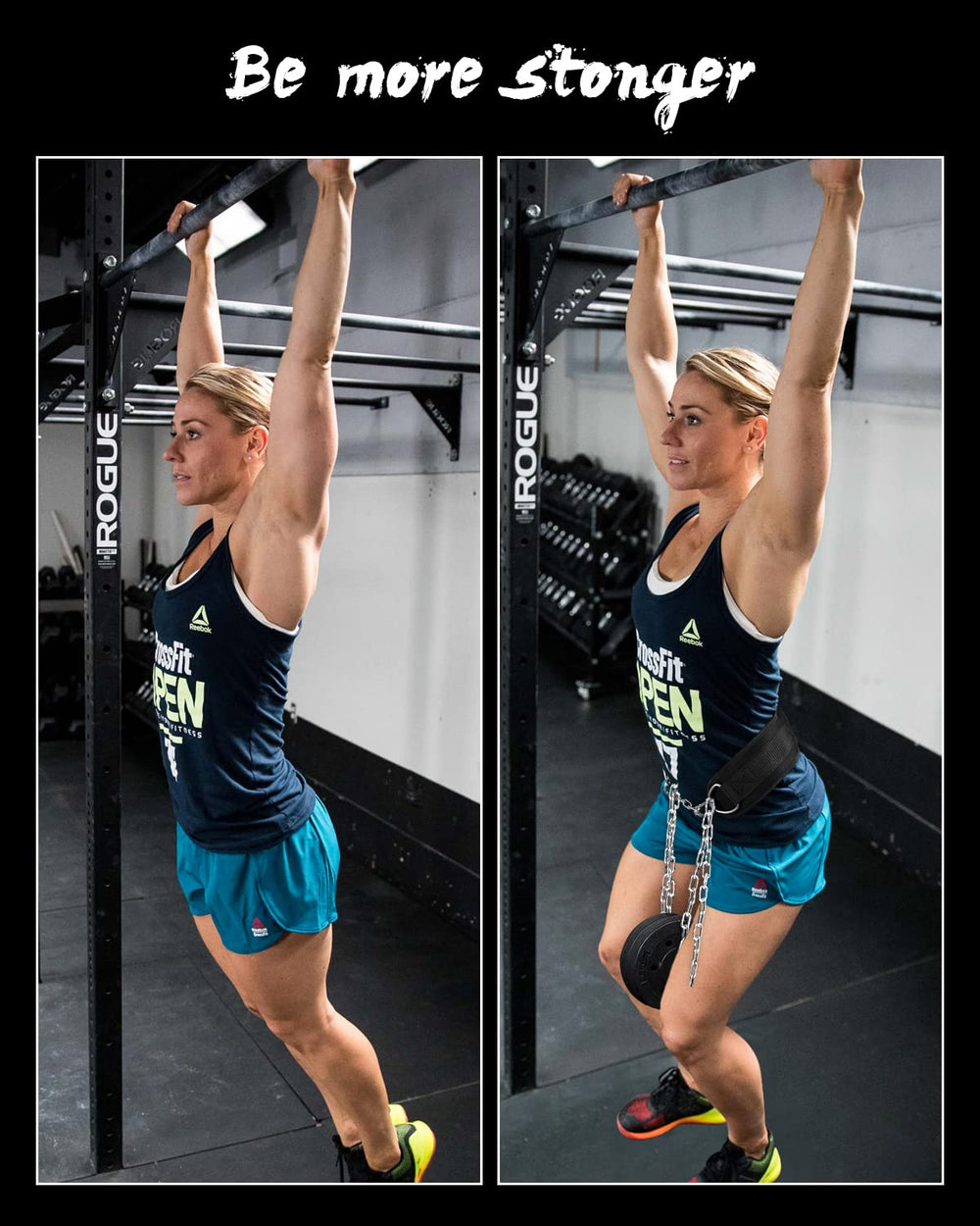 Seektop dip belt carabiners, enabling secure attachment during heavy lifts.