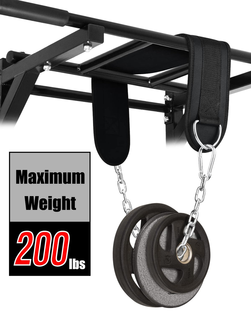Seektop dip belt stitching and durability for long-lasting workouts.