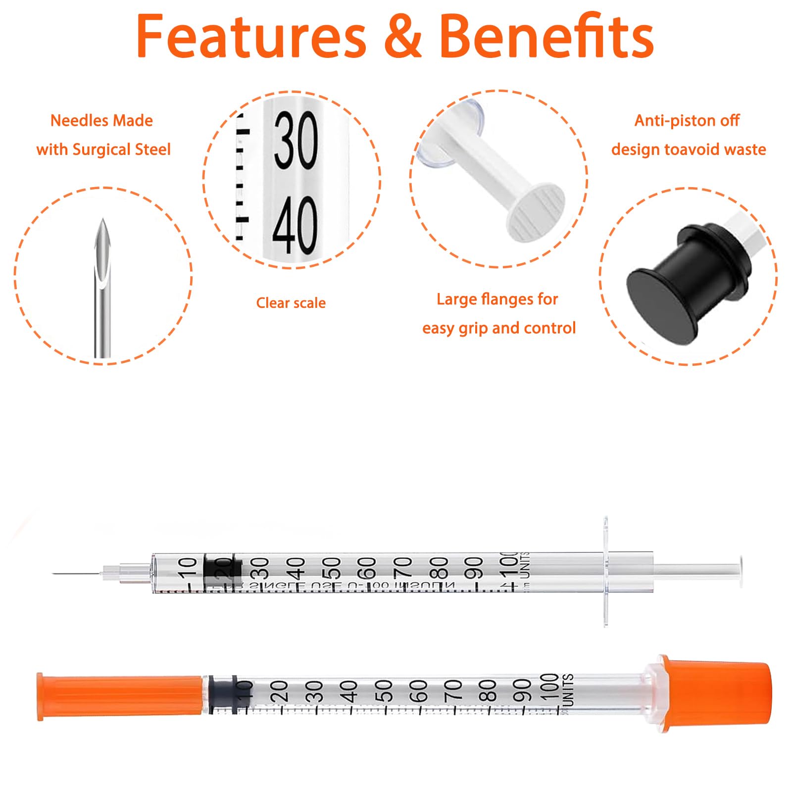 Seelekile syringe with clear measurement scale for easy reading in labs