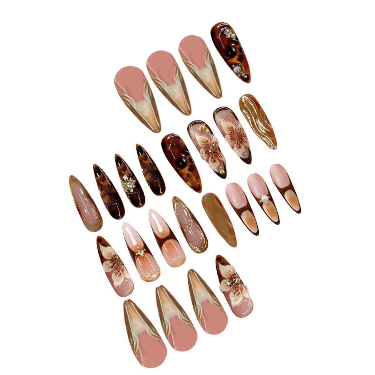 SEENEEY easy-apply press-on nails for quick at-home manicures.