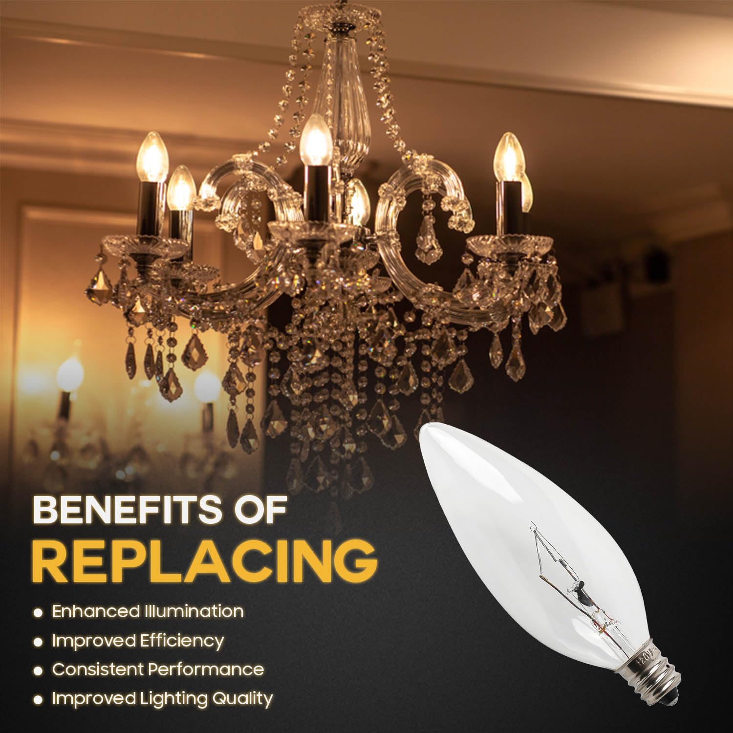 Seentech bedroom light bulb creates intimate warm white illumination