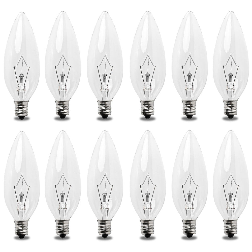 Seentech candle light bulb for chandeliers with warm candle-like glow