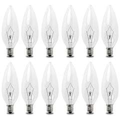 Seentech candle light bulb for chandeliers with warm candle-like glow