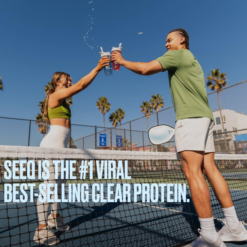 SEEQ nutrition facts showing 22g protein and 4.5g BCAAs per serving