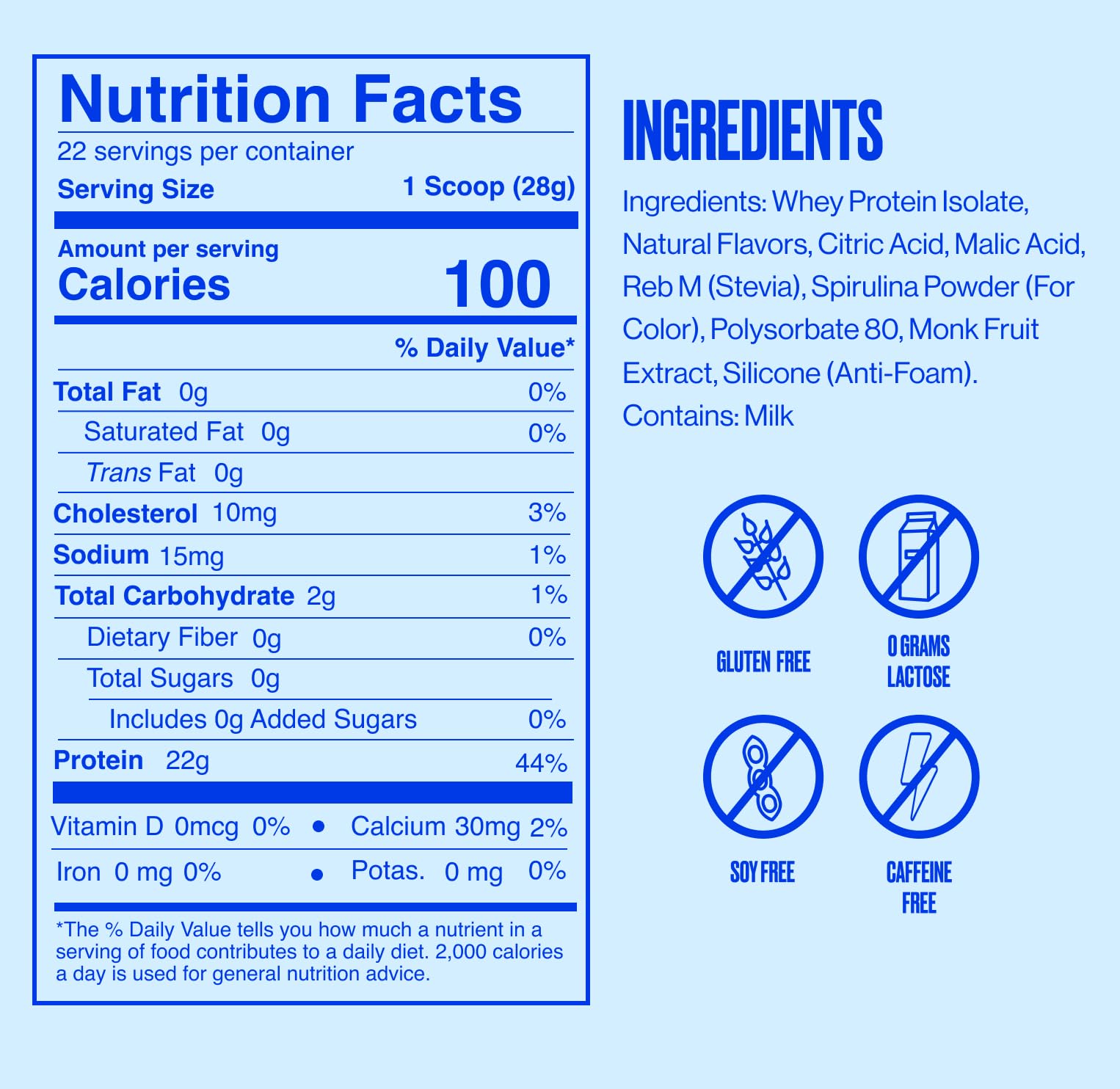 SEEQ Clear close-up of allergen-friendly protein powder