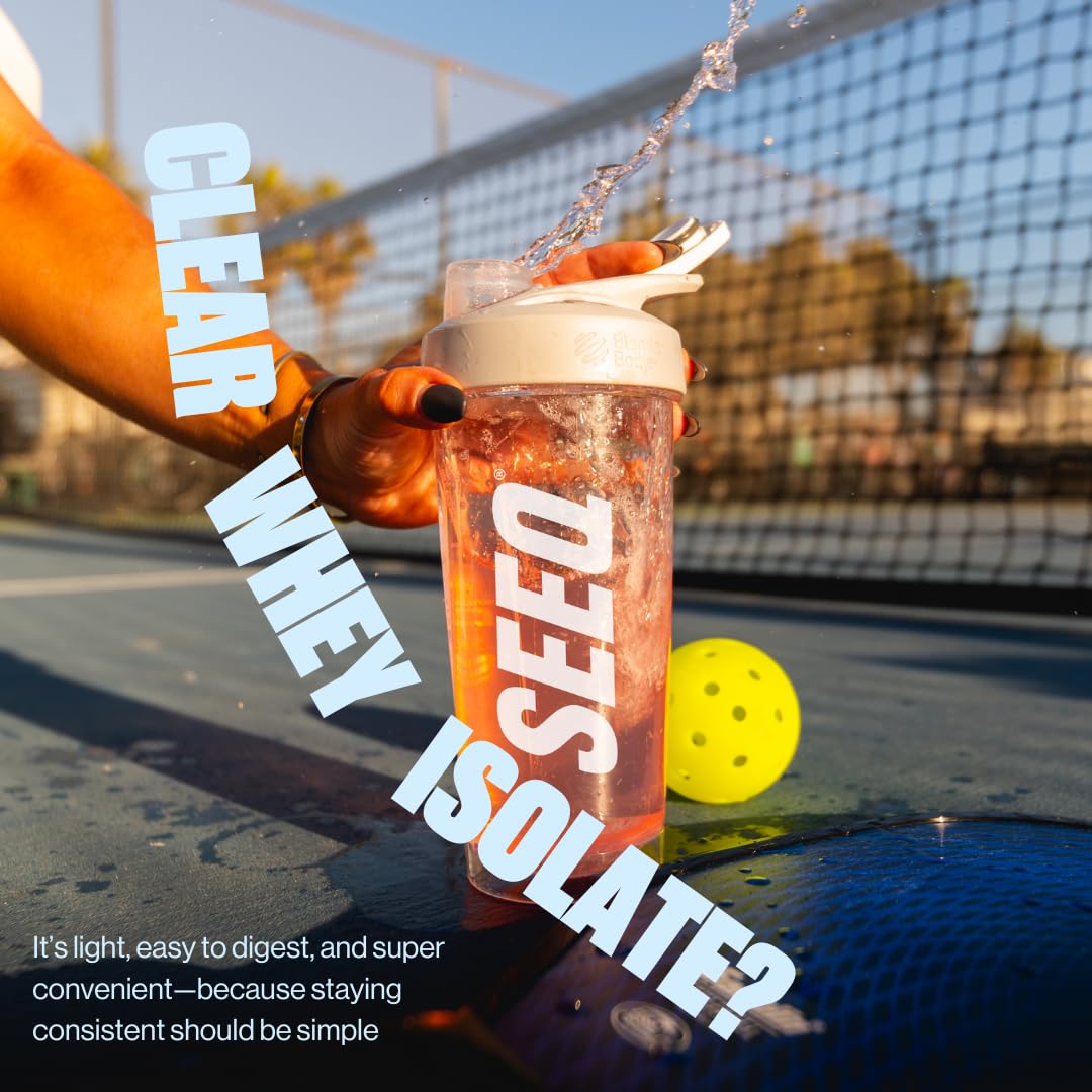 SEEQ Clear Blue Razz Freeze shaker ready for quick mix