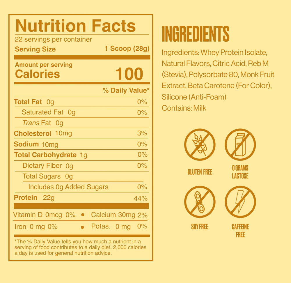 SEEQ Clear Whey Isolate 0g sugar appeals to sugar-conscious shoppers.