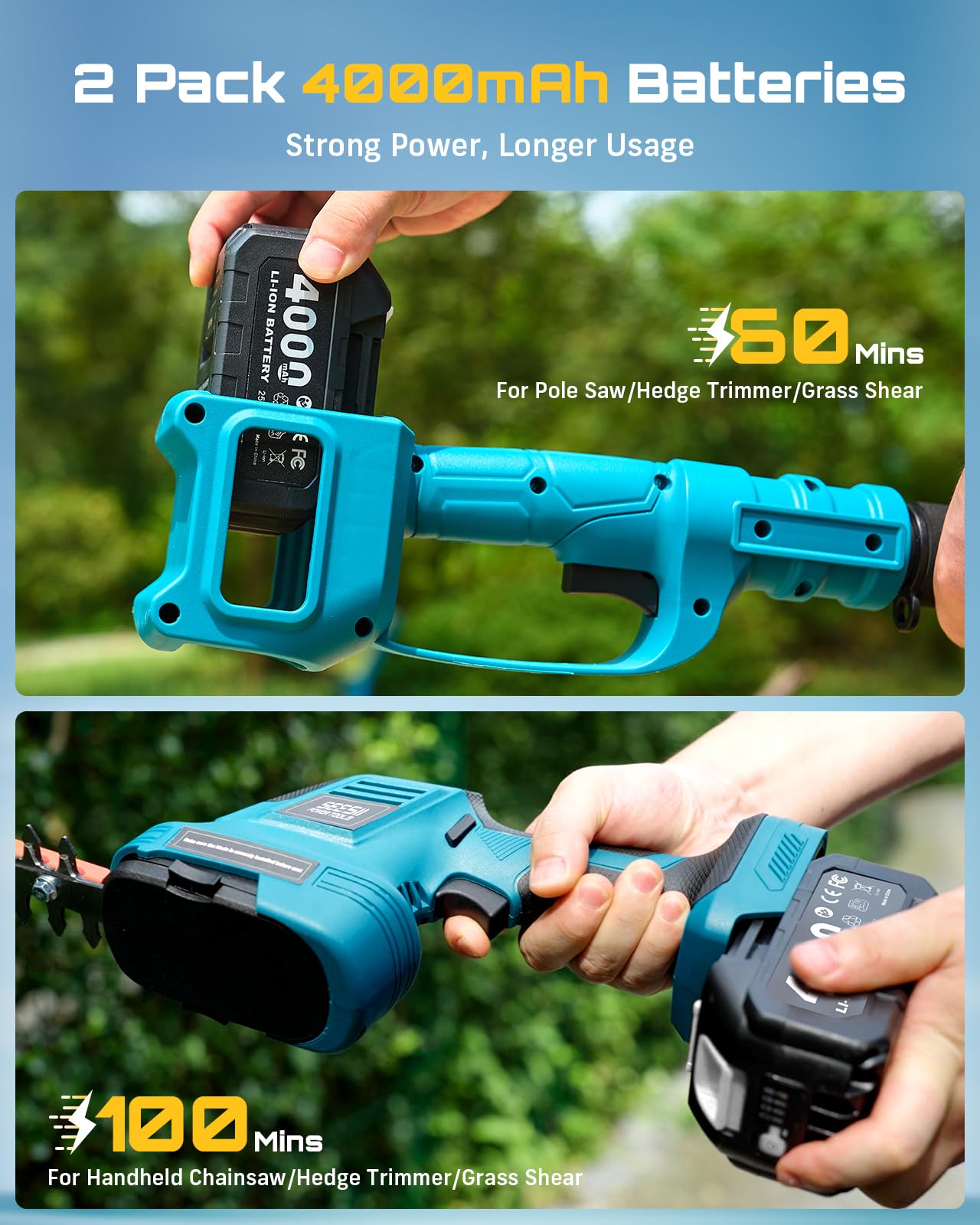 Seesii 26ft/s mini chainsaw cuts dense yard debris.