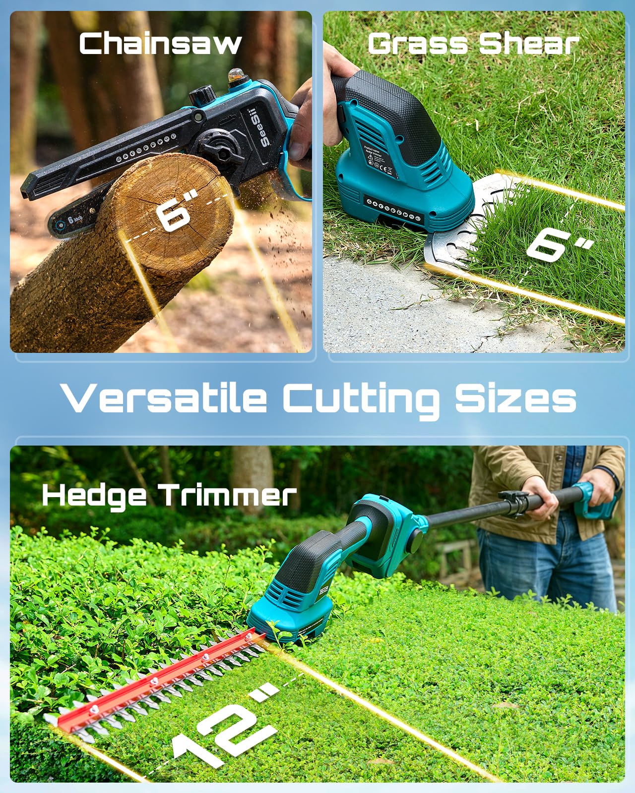 Seesii lightweight cordless design reduces fatigue during long tasks.