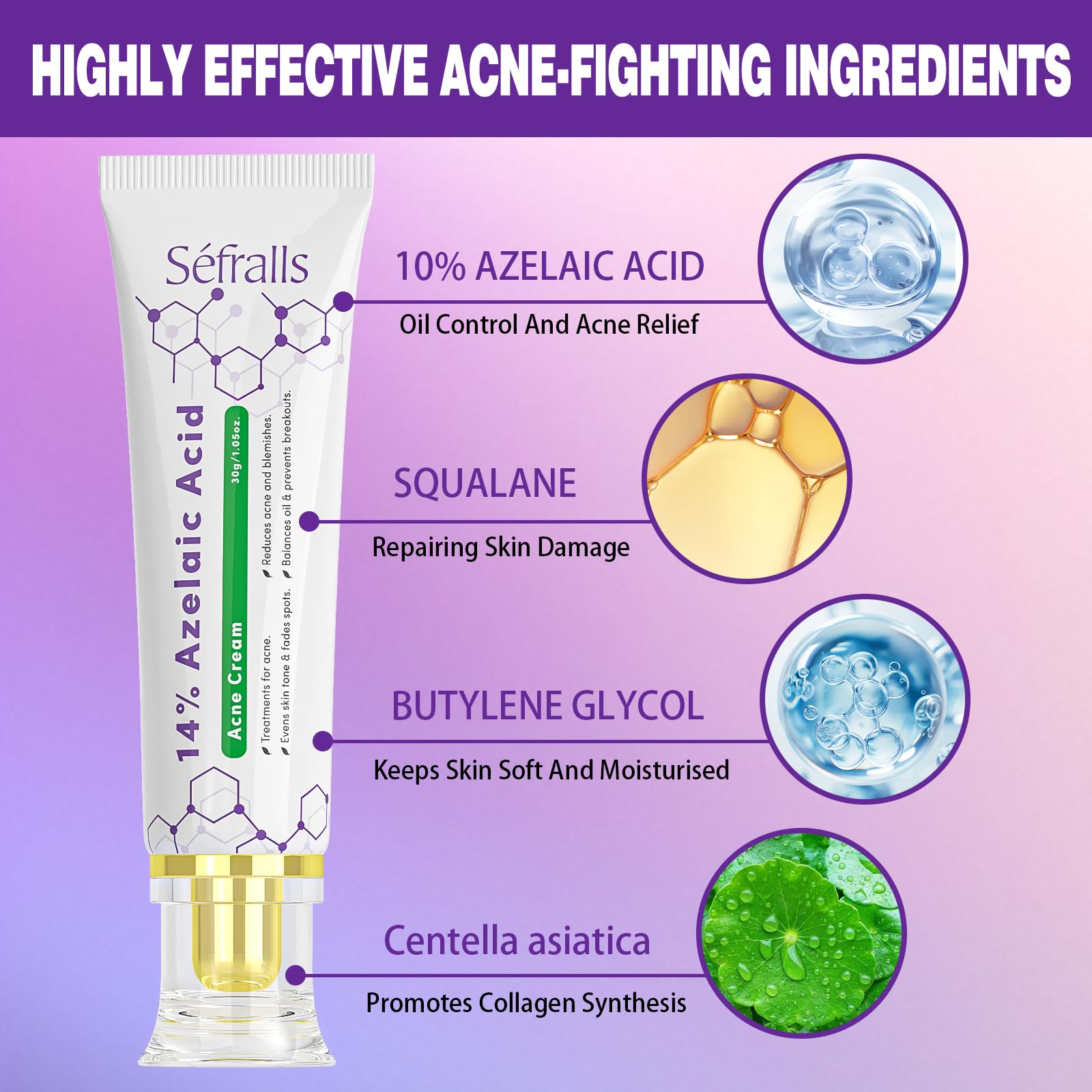 Sefralls cream on finger swatch demonstrates easy daily layering in skincare.