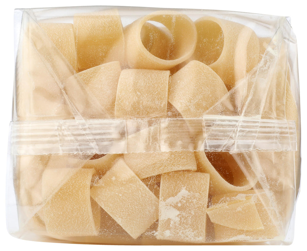 Seggiano Organic Calamarata pasta on store shelf premium Italian choice.