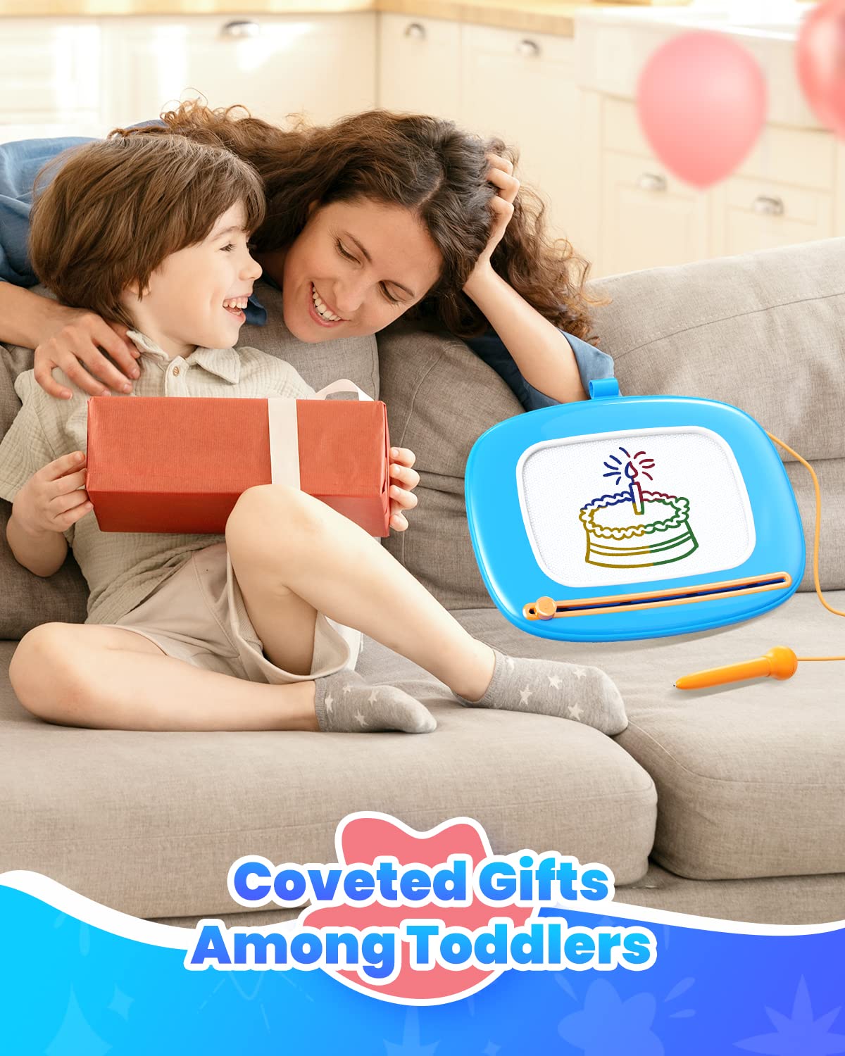 Seimome colorful learning toy blue encourages exploration for ages 1-3.