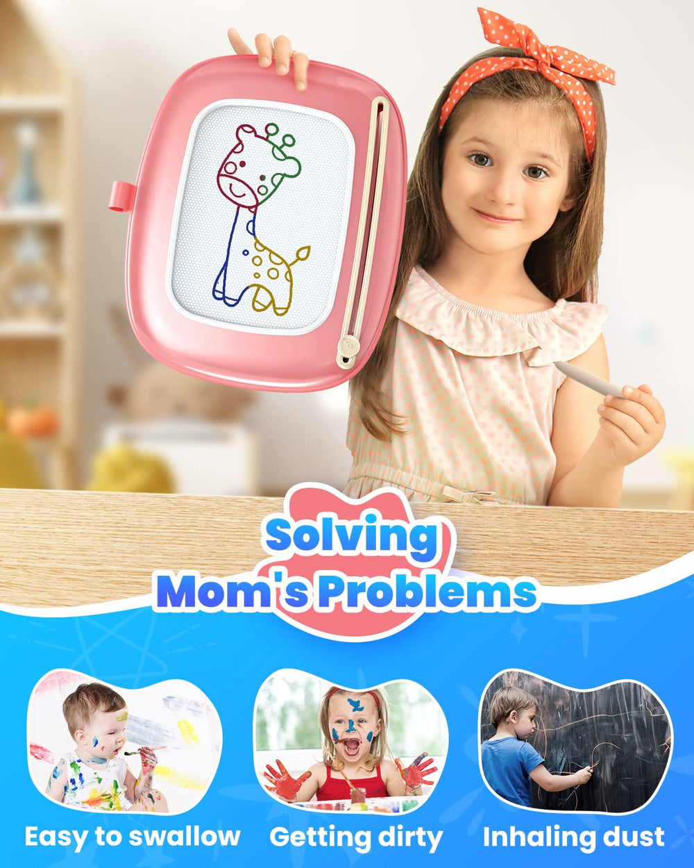 Non-toxic BPA-free ABS construction of Seimome board keeps kids safe