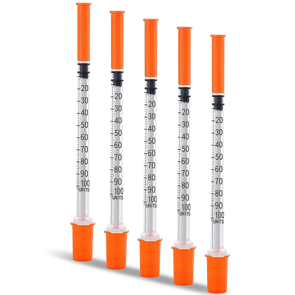 Seleleke 30pack 1ml syringe with 30G 8mm needle in a clean lab setup, ideal for precise handling
