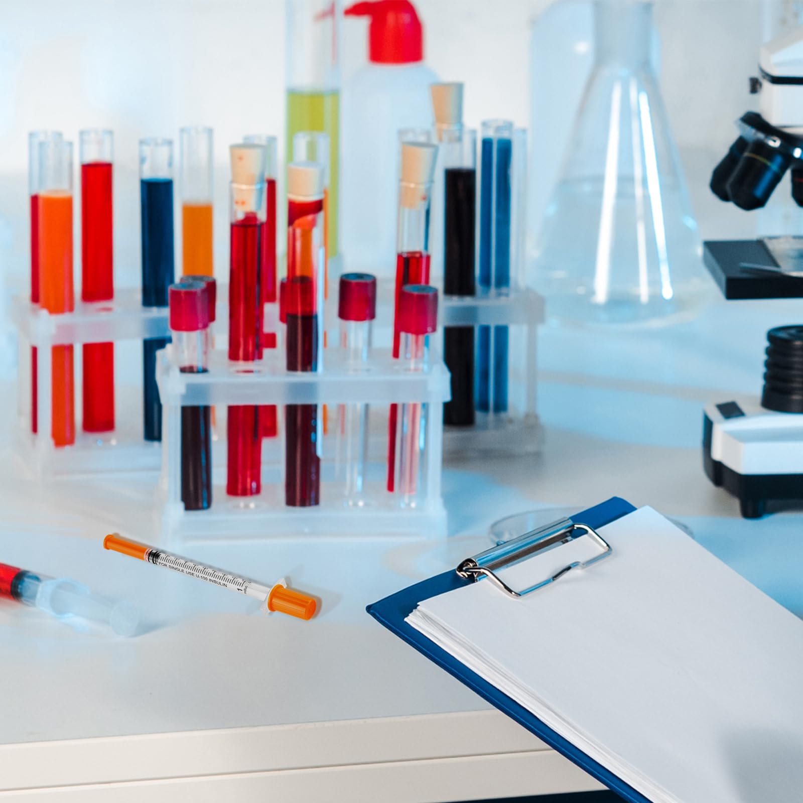 Wide compatibility with standard lab syringes for science, teaching, and industry