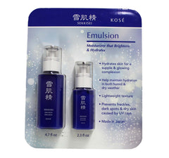SEKKISEI Emulsion dual bottle set for a luminous, hydrated complexion
