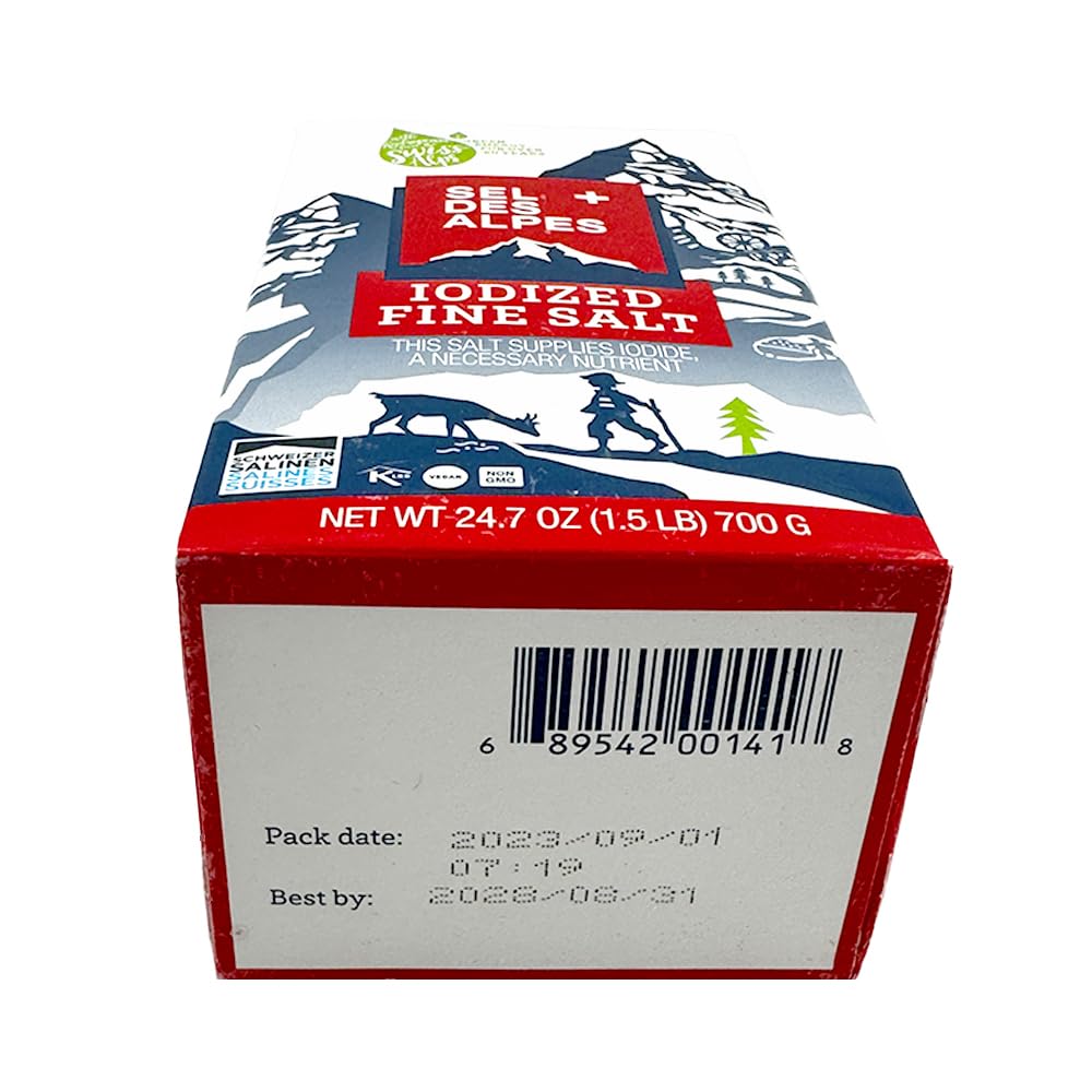 SEL DES ALPES iodized fine salt enhances bread and dough flavor.