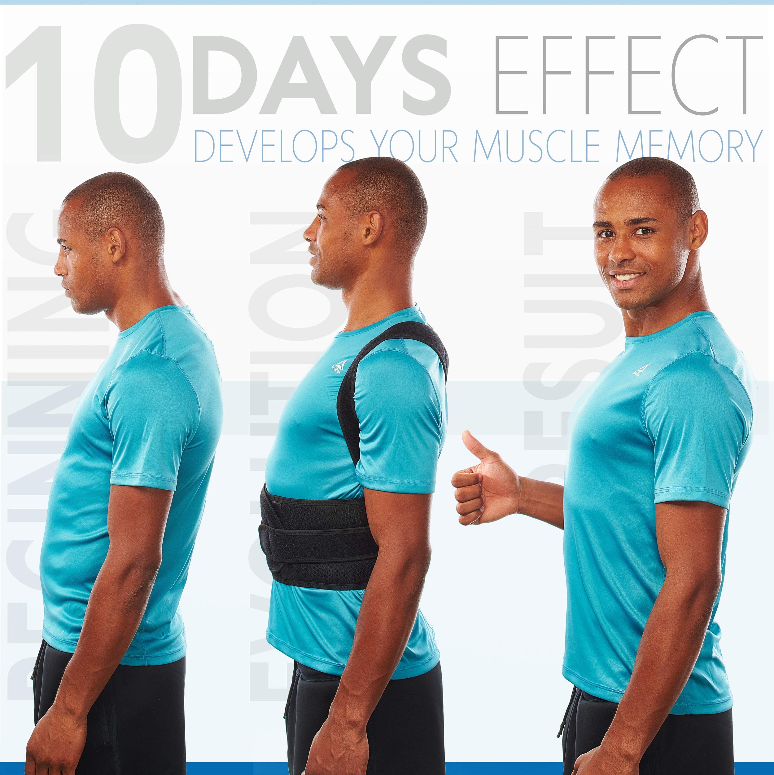 Selbite posture corrector with adjustable shoulder straps
