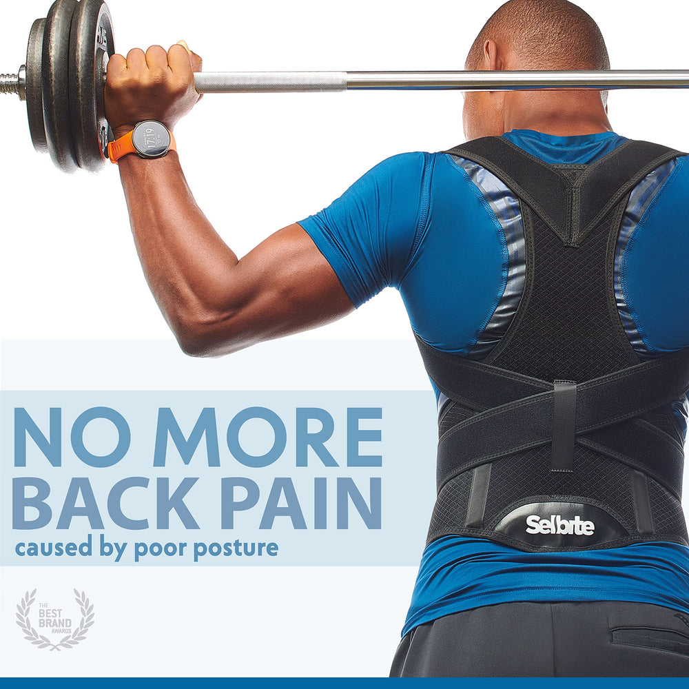 Selbite posture corrector waist belt section providing even back support
