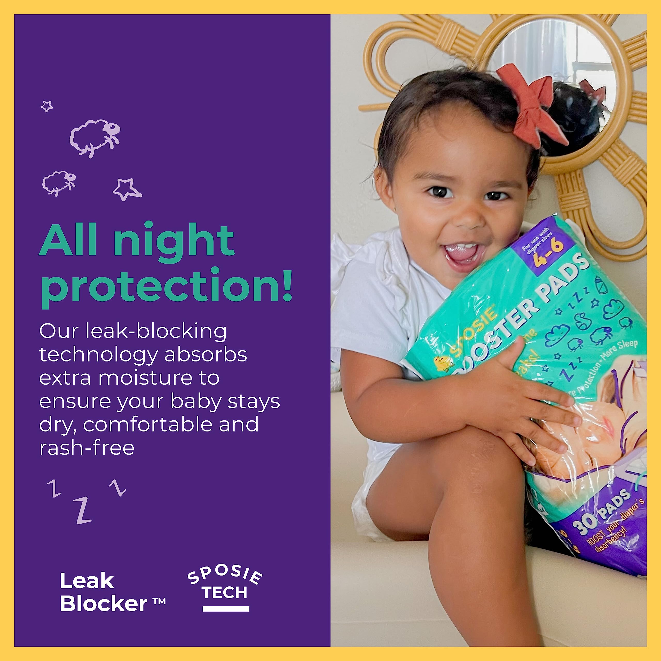 Select Kids Sposie adhesive-free diaper insert for quick, comfortable changes.