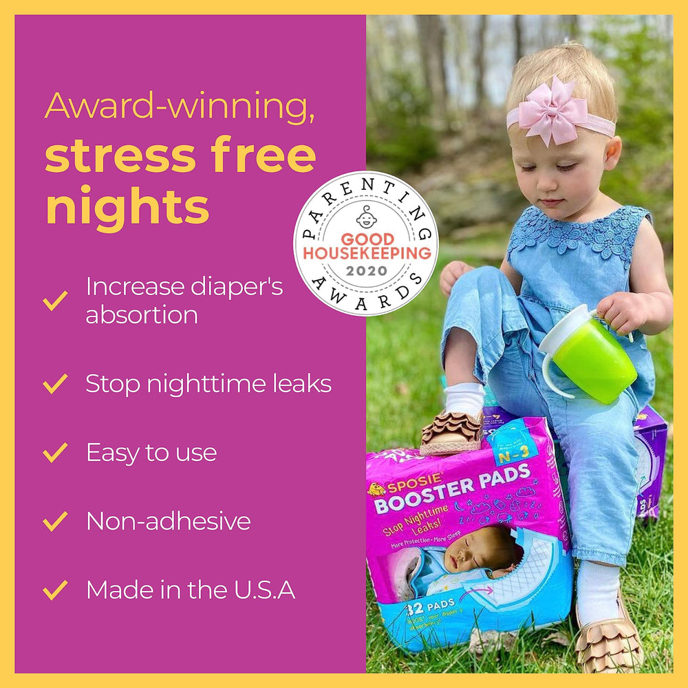 Newborns up to Size 3 fit securely under diapers for extra absorption