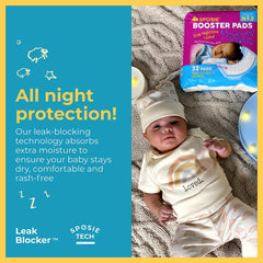 Select Kids Sposie Booster Pads laid flat showing thin, highly absorbent core