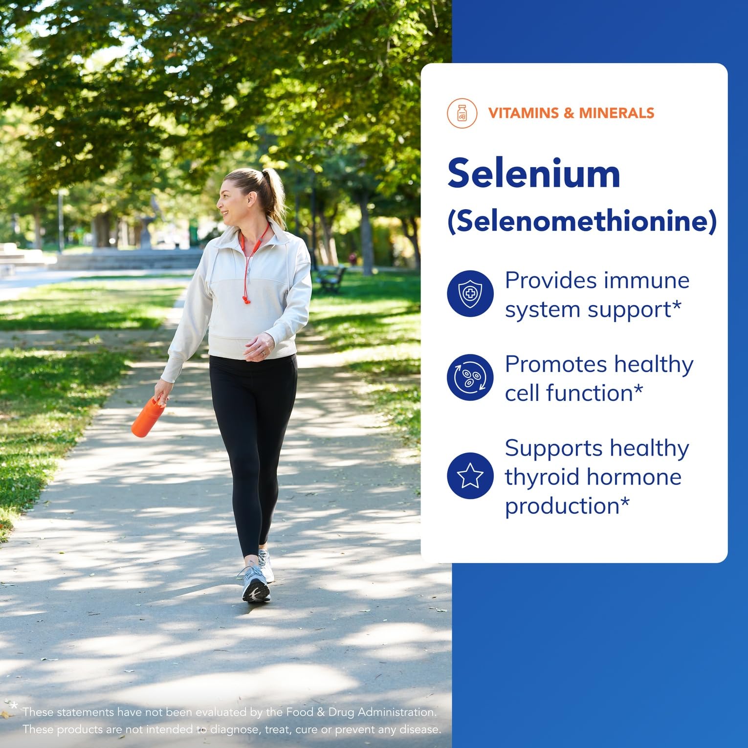 Pure Encapsulations Selenium label closeup emphasizes antioxidant defense support