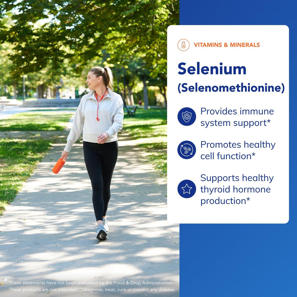 Pure Encapsulations Selenium label closeup emphasizes antioxidant defense support