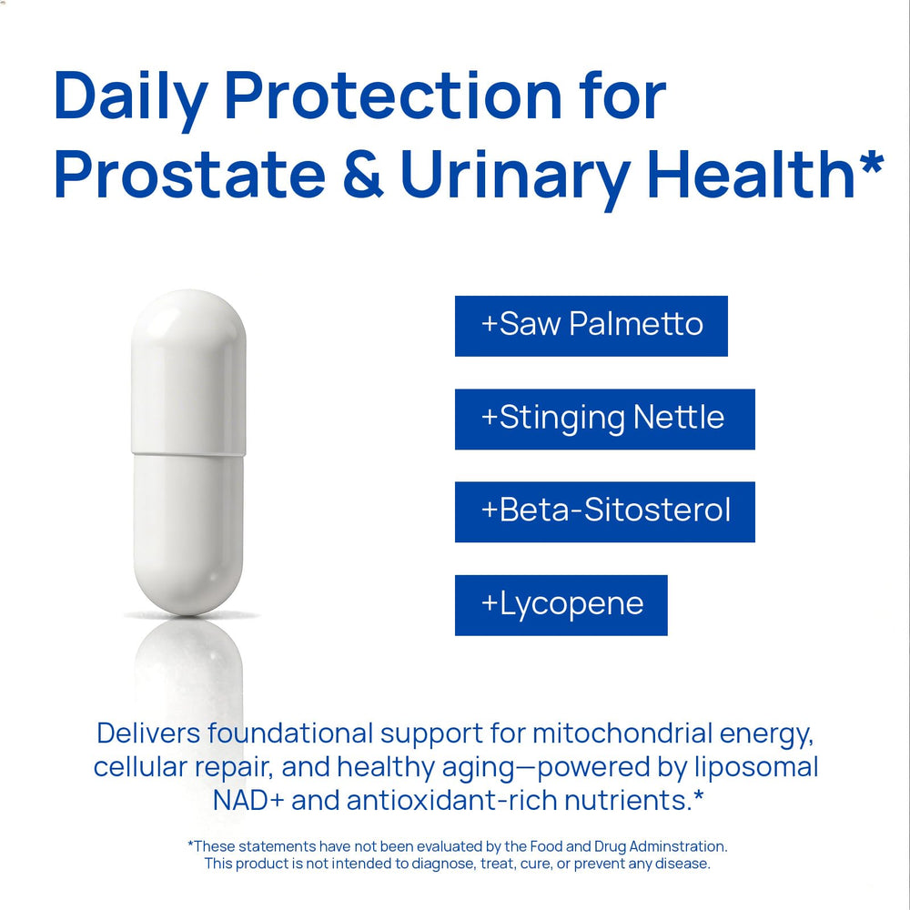 Selerb NAD supplement with saw palmetto and lycopene for prostate support