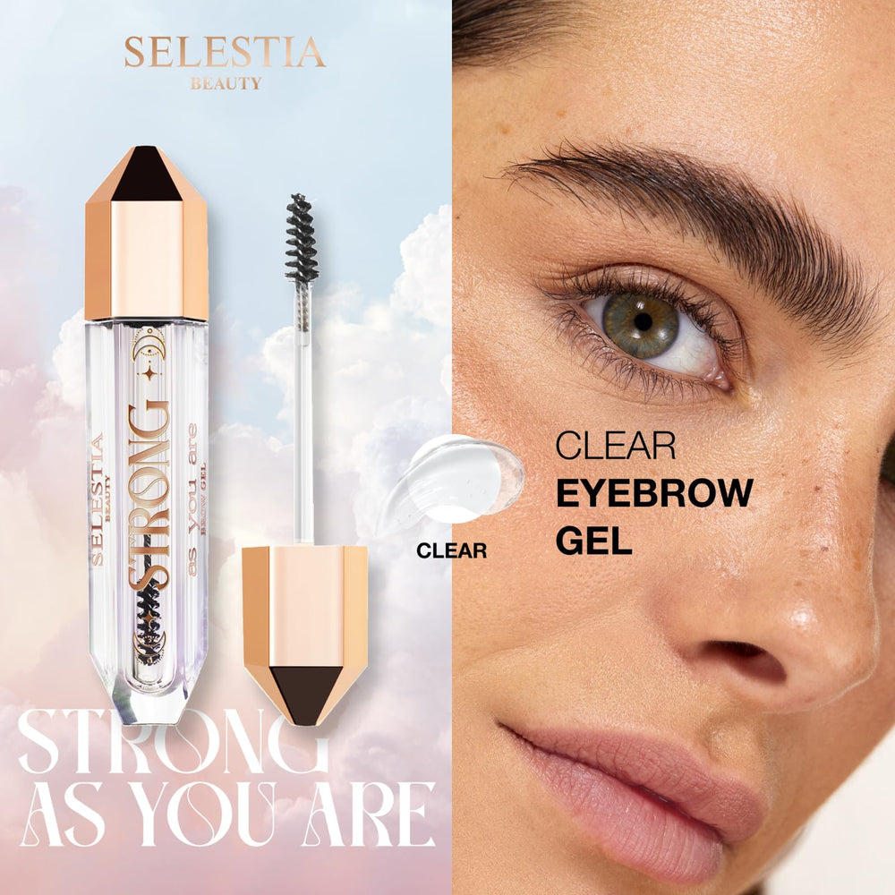 Selestia Beauty Clear Eyebrow Gel delivers a long-lasting hold for all-day definition.