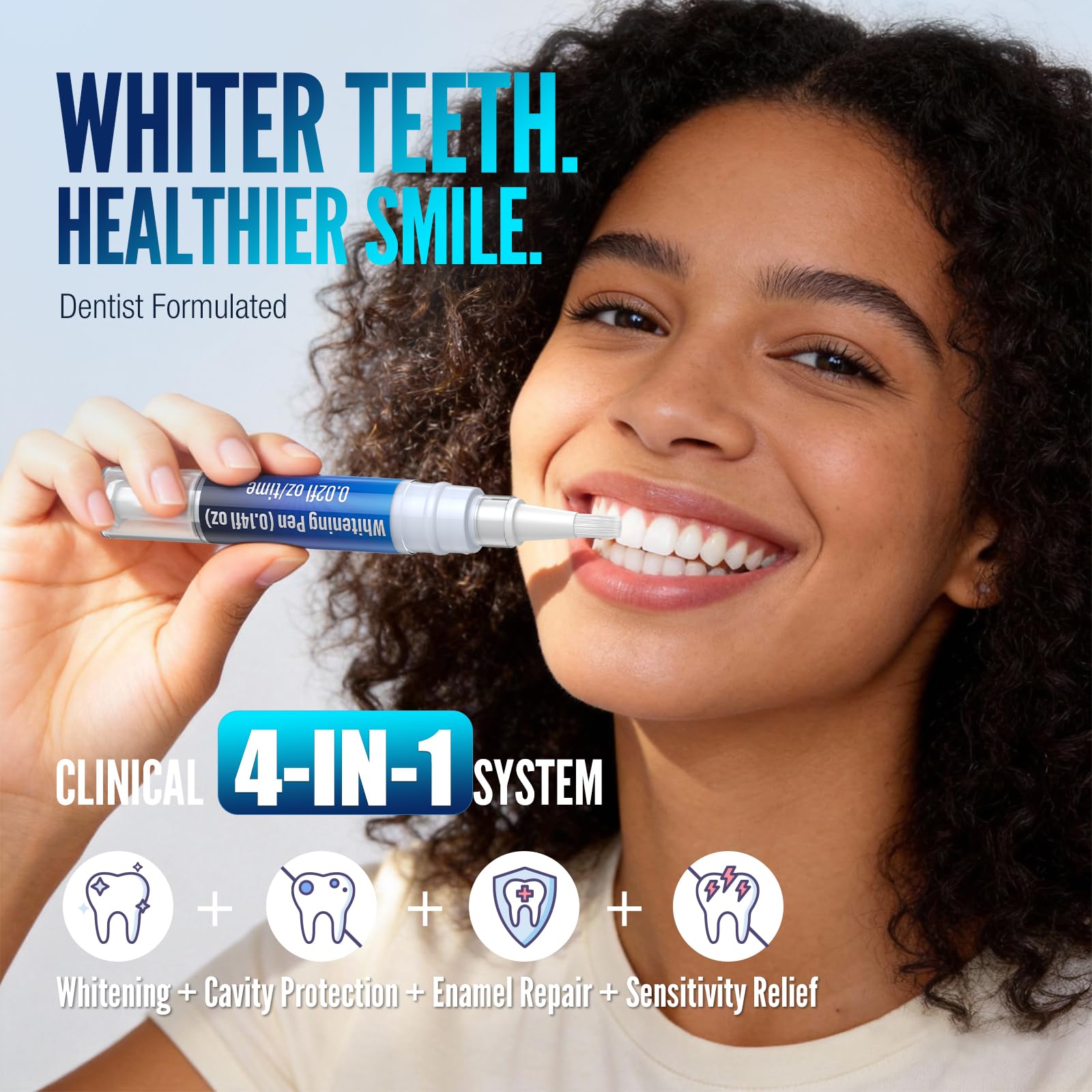 Selfea whitening pens with precision brush for targeted stain removal
