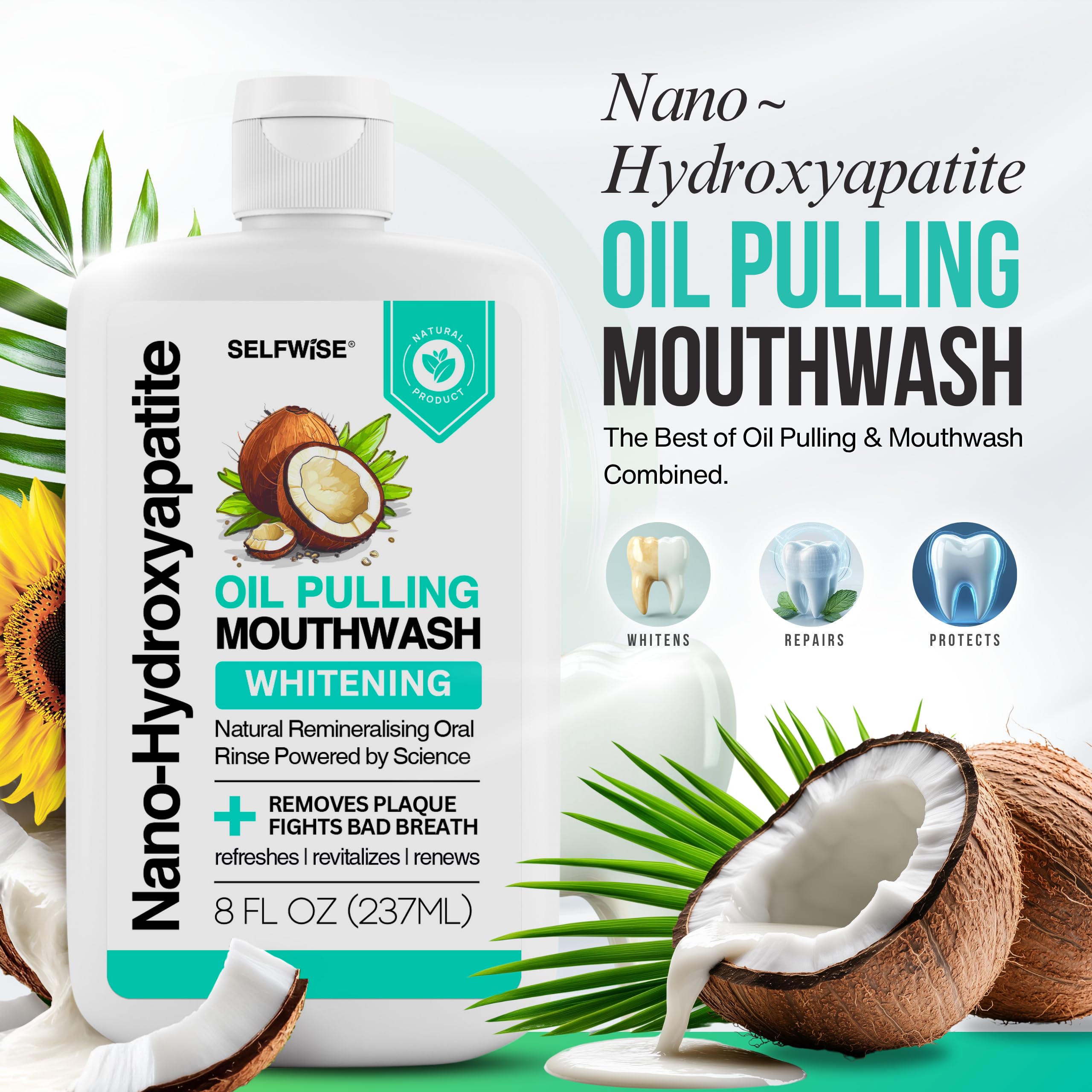 SELFWISE fresh mint breath after use shows long-lasting aroma and cleanliness