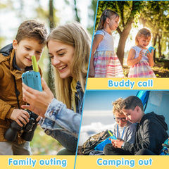 Selieve walkie talkies highlight 3-mile range for campsite coordination.