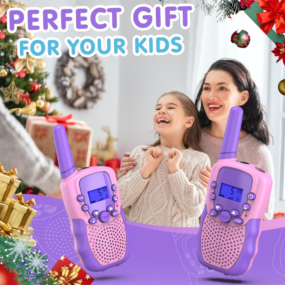 Selieve children walkie talkies included in camping kit with flashlight.
