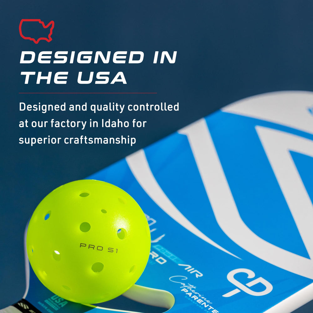 Selkirk Pro S1 ball balanced-roundness improves net control.