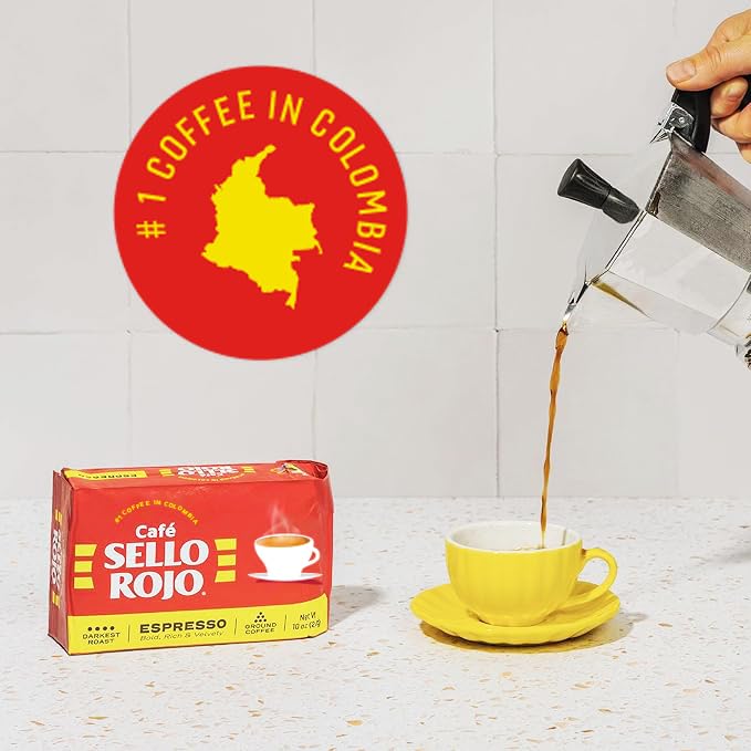 Sello Rojo bold, rich espresso flavor in every cup ideal for espresso machines